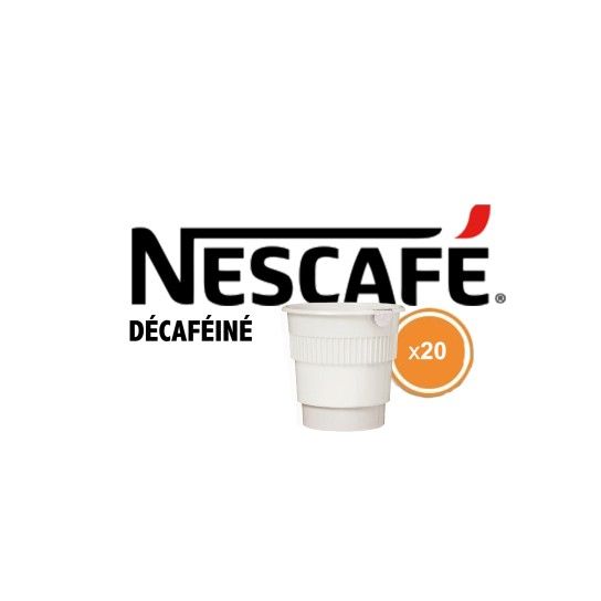 20 Gobelets pré-dosés Nescafé Décaféiné - Gobelet pré-dosé - Nescafé - 1