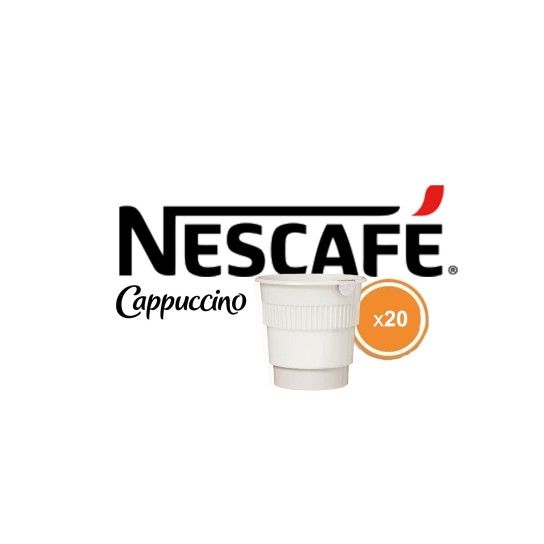 20 Gobelets pré-dosés Nescafé Cappucino - Gobelet pré-dosé - Nescafé - 1
