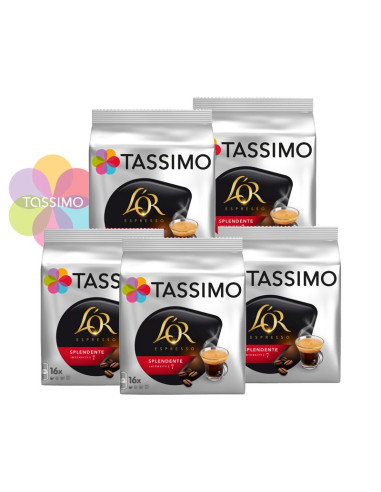 Tassimo® L'OR Espresso Splendente - 5x16 dosettes - Dosettes Tassimo - Tassimo - 1