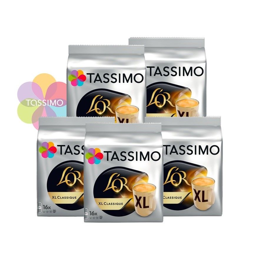 TASSIMO Café dosettes L'Or Espresso Delizioso - Lot de 5 x 16