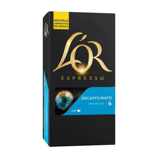 Capsule Nespresso® Compatible Decaffeinato N°6 L'Or Espresso (x10) - 3.15€