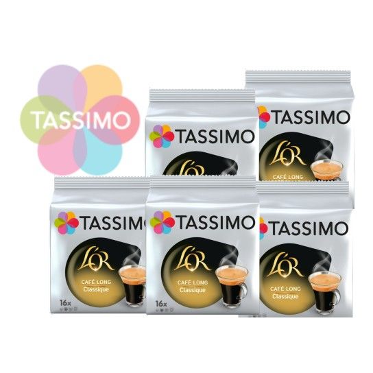 Tassimo L'Or Café Long Classique - 5x16 dosettes - Dosettes Tassimo - L'Or Espresso - 1