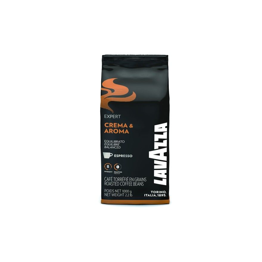 Café en grains Lavazza Crema & Aroma - 12 x 1kg - Café Dosette