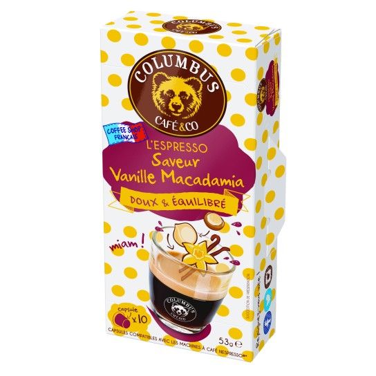 Capsule Nespresso® Compatible Columbus Vanille Macadamia