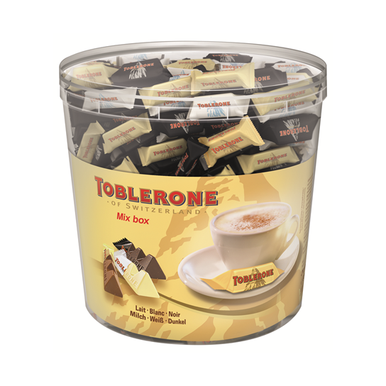 Toblerone Mix Box : Chocolats au lait, noir et blanc - Boite 110 sachets - Chocolats - Toblerone - 1