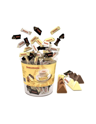 Toblerone Mix Box : Chocolats au lait, noir et blanc - Boite 110 sachets - Capsule Lavazza Espresso Point® - Toblerone - 3