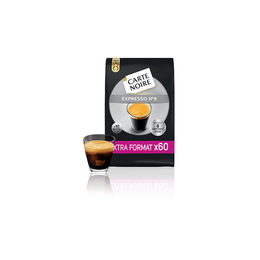 Carte Noire Espresso N°8 (Extra format) compatible Senseo - 60
