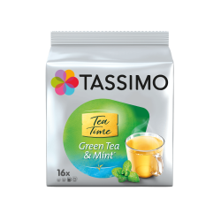 Tassimo Tea Time Green Tea & Mint' (Thé vert à la menthe) - 16 dosettes - Dosettes Tassimo - Tea Time - 1