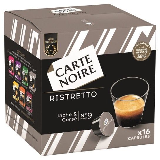 Carte Noire Ristretto compatible Dolce Gusto - 16 capsules - Capsules Dolce Gusto® - Carte Noire - 1