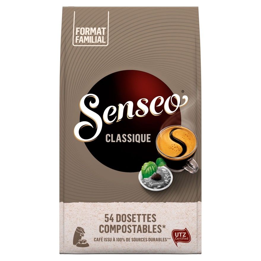 54 dosettes de café SENSEO Classique - Café en dosette, en capsule