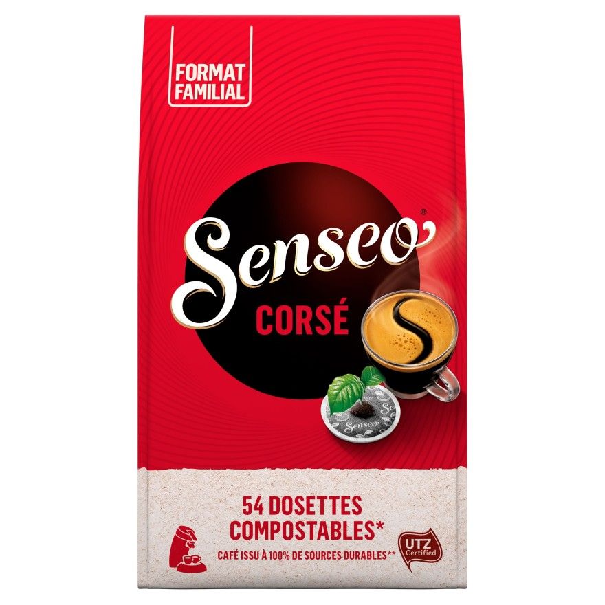 Senseo Corsé (Format familial) - 54 dosettes - Café Dosette