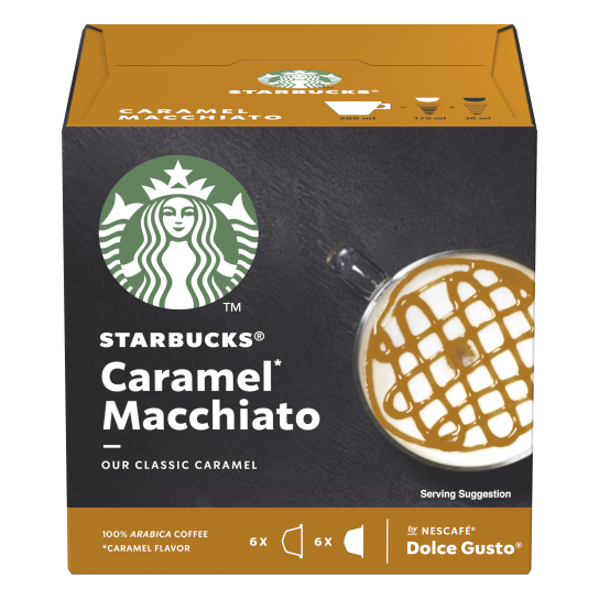 Starbucks® Caramel Macchiato by Nescafé® Dolce Gusto® - 6+6 capsules - Capsules Dolce Gusto® - Starbucks - 1