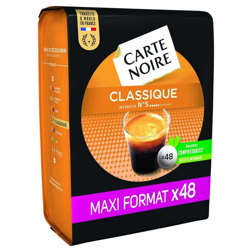 Carte Noire Classique N°5 (Maxi format) compatible Senseo - 48