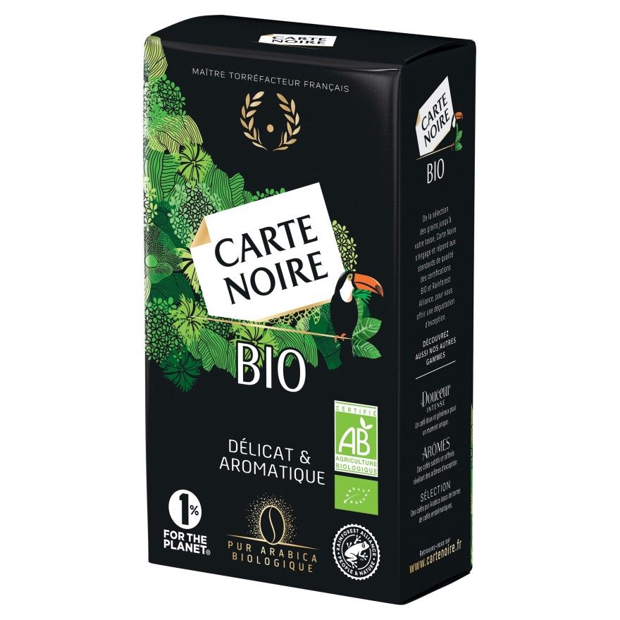 Café moulu Carte Noire Bio - Paquet de 250 g
