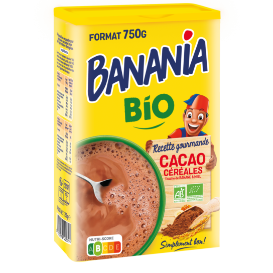 Chocolat en poudre Banania Bio (Boite de 750gr) - Café Dosette