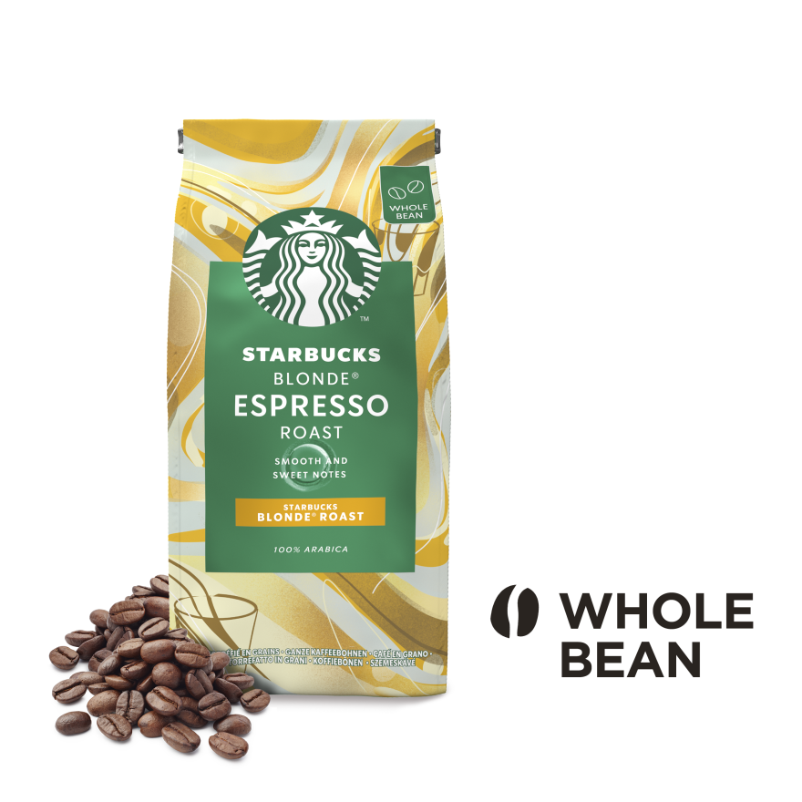 LOT DE 4 - STARBUCKS : Dark blonde espresso Roast café en grains