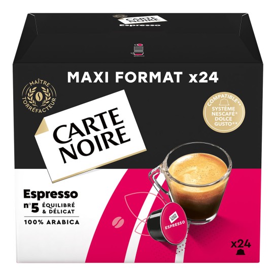 Carte Noire Espresso N°5 pour Dolce Gusto - Maxi Format 24 capsules - Capsules Dolce Gusto® - Carte Noire - 1