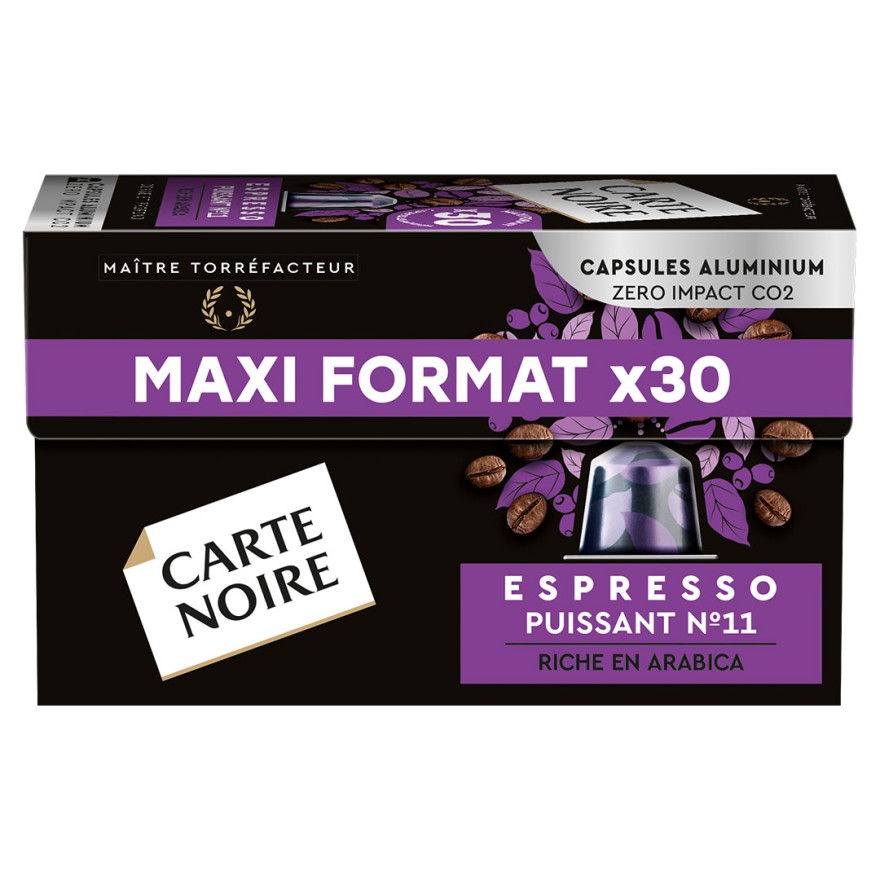 CARTE NOIRE 90 Capsules compatibles Nespresso® Espresso Lungo N°69