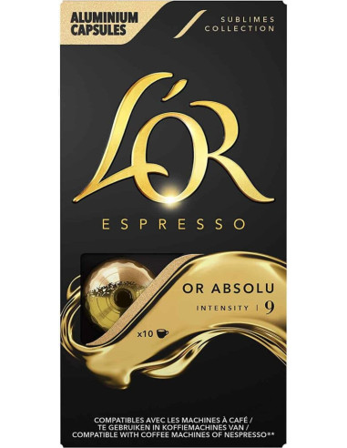L'Or Espresso Absolu N°9 compatible Nespresso® - 10 capsules - Capsules Nespresso® Compatibles - L'Or Espresso - 1