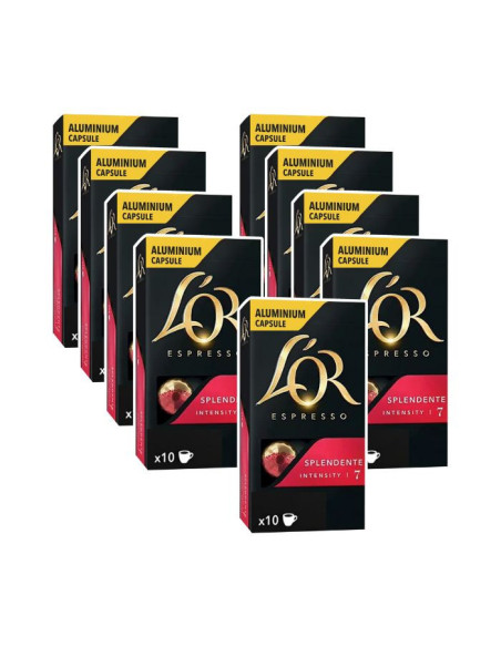 L'Or Espresso Splendente N°7 compatible Nespresso® - Pack 100 capsules - Capsules Nespresso® Compatibles - L'Or Espresso - 1