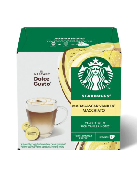 Starbucks Madagascar Vanilla Macchiato by Nescafé Dolce Gusto® - 6+6 capsules - Capsules Dolce Gusto® - Starbucks - 1