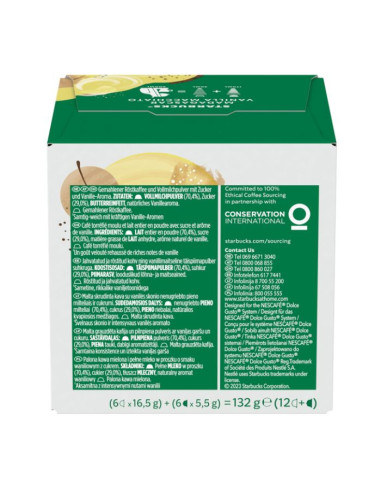 Starbucks Madagascar Vanilla Macchiato by Nescafé Dolce Gusto® - 6+6 capsules - Capsules Dolce Gusto® - Starbucks - 3