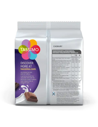 Tassimo® - Cadbury Hot Chocolate - 8 dosettes - Dosettes Tassimo - Tassimo - 2
