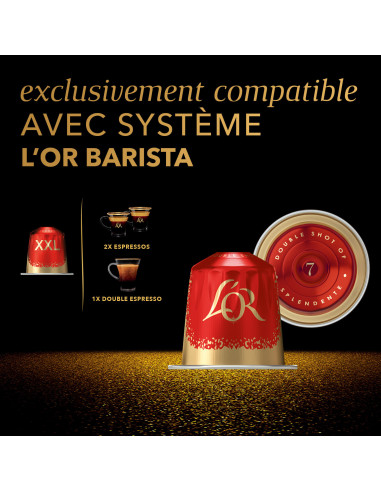 L’Or Barista Double Splendente n°7 - 10 capsules XXL alu - Capsules L'Or Barista XXL -  - 2