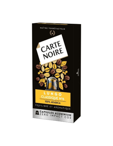 Carte Noire® Espresso Lungo n°6 - 10 capsules aluminium compatible Nespresso - Capsules Nespresso® Compatibles - Carte Noire - 4
