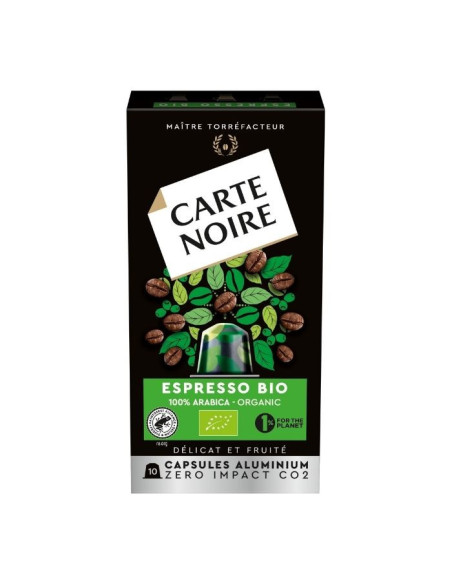 Carte Noire® Espresso Bio - 10 capsules aluminium compatible Nespresso - Capsules Nespresso® Compatibles - Carte Noire - 1