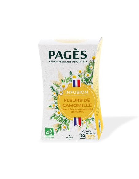Infusion Bio Fleurs de Camomille Pagès - 20 Sachets - Thés & Gourmandises - Pagès - 1