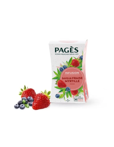 Infusion Fraise Myrtille Pagès - 20 Sachets - Thé en sachet - Pagès - 2