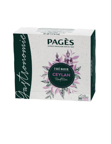 Thé Noir Ceylan Pagès Gastronomie - 50 sachets - Thé en sachet - Pagès - 1