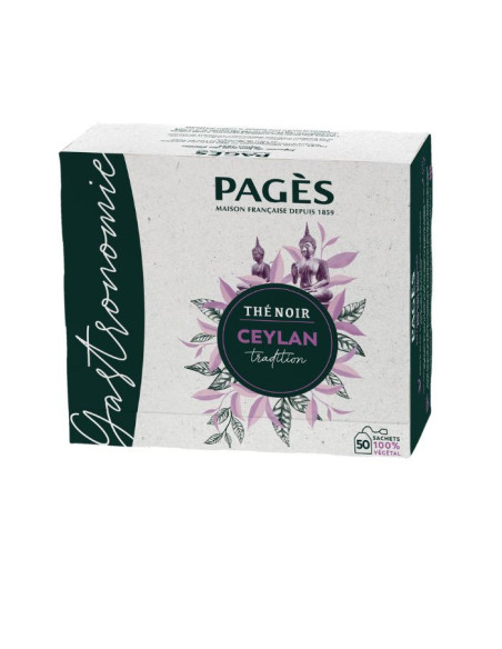 Thé Noir Ceylan Pagès Gastronomie - 50 sachets - Thé en sachet - Pagès - 1