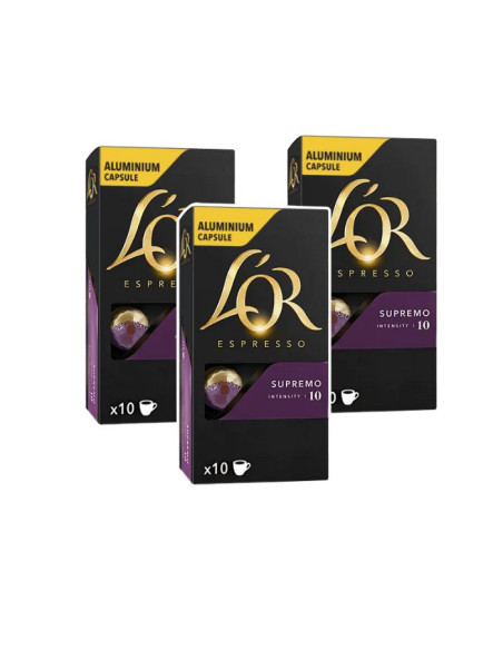 L'Or Espresso Supremo N°10 compatible Nespresso® - 30 capsules - Capsules Nespresso® Compatibles - L'Or Espresso - 1