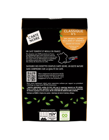 Senseo® CARTE NOIRE - Classique N°5 - 60 dosettes - Dosettes Senseo® - Carte Noire - 4