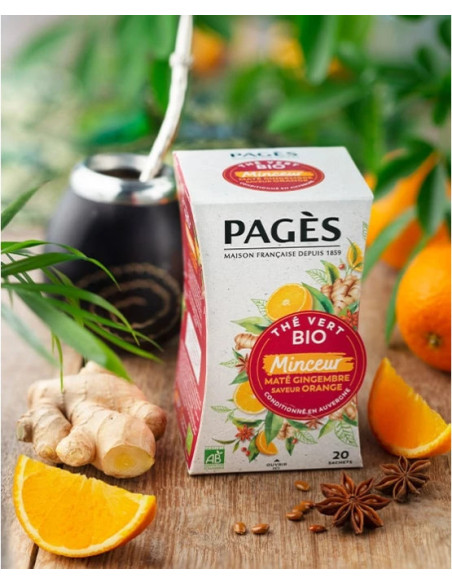Thé Vert Bio Minceur Pagès - 20 Sachets