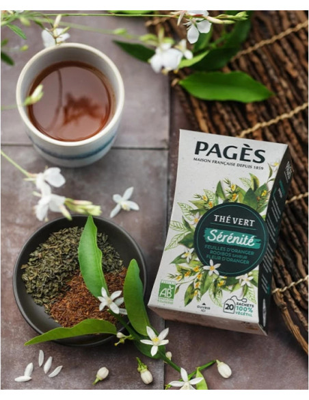 Thé Vert Bio Sérénité Pagès - 20 Sachets