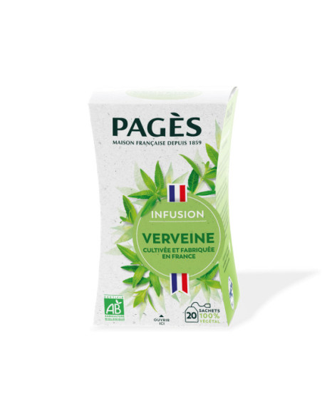Infusion Bio Verveine Pagès - 20 Sachets - Café Dosette