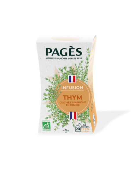 Infusion Bio Thym Pagès - 20 Sachets
