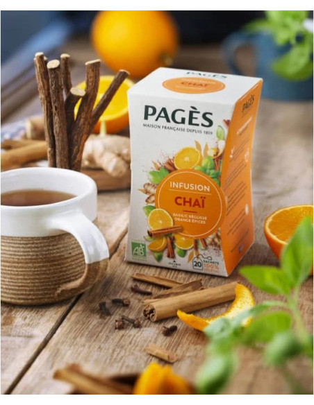 Infusion Bio Chaï Pagès - 20 Sachets