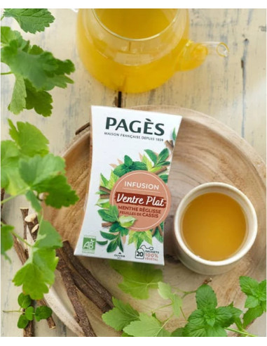 Infusion Ventre plat Bio Pagès – Boîte 20 sachets