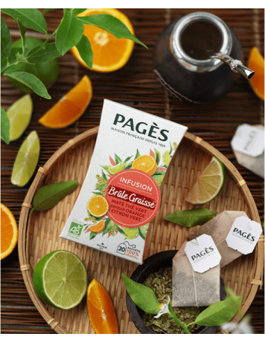 Infusion Brûle-graisse Bio Pagès – Boîte 20 sachets