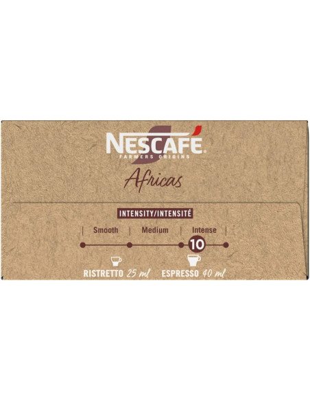 Nescafé Farmers Origins Africa Ristretto n°10 -  Nespresso compatible  - 36 capsules