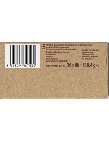 Nescafé Farmers Origins Africa Ristretto n°10 -  Nespresso compatible  - 36 capsules