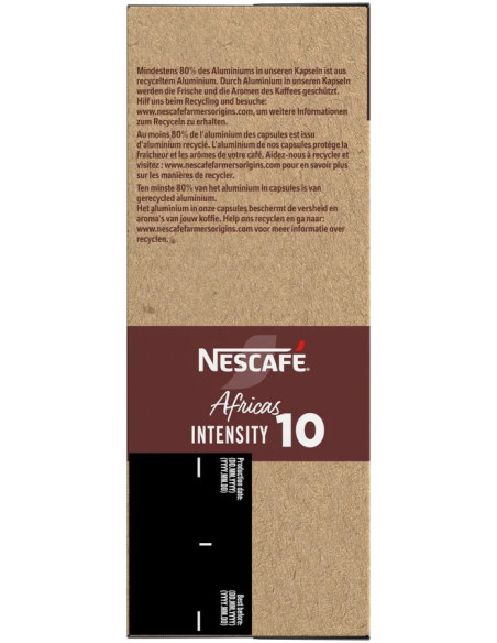Nescafé Farmers Origins Africa Ristretto n°10 -  Nespresso compatible  - 36 capsules