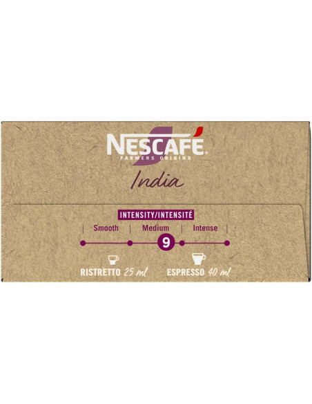 Nescafé Farmers Origins India Espresso n°9 Nespresso compatible  - 36 capsules