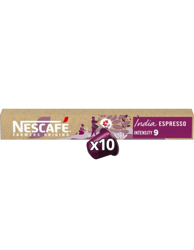 Nescafé Farmers Origins India Espresso n°9 -  Nespresso compatible  - 10 capsules