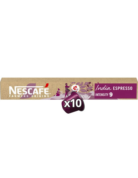 Nescafé Farmers Origins India Espresso n°9 -  Nespresso compatible  - 10 capsules