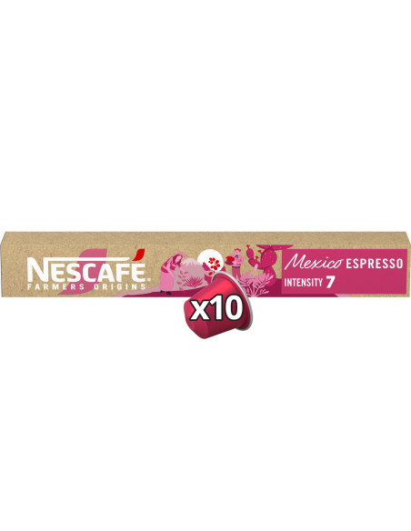 Nescafé Farmers Origins Africa Mexico n°7-  Nespresso compatible  - 10 capsules